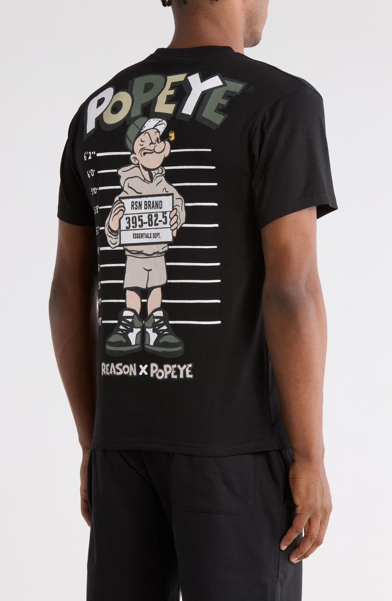 Reason Popeye Graphic T-Shirt, Alternate, color, Black