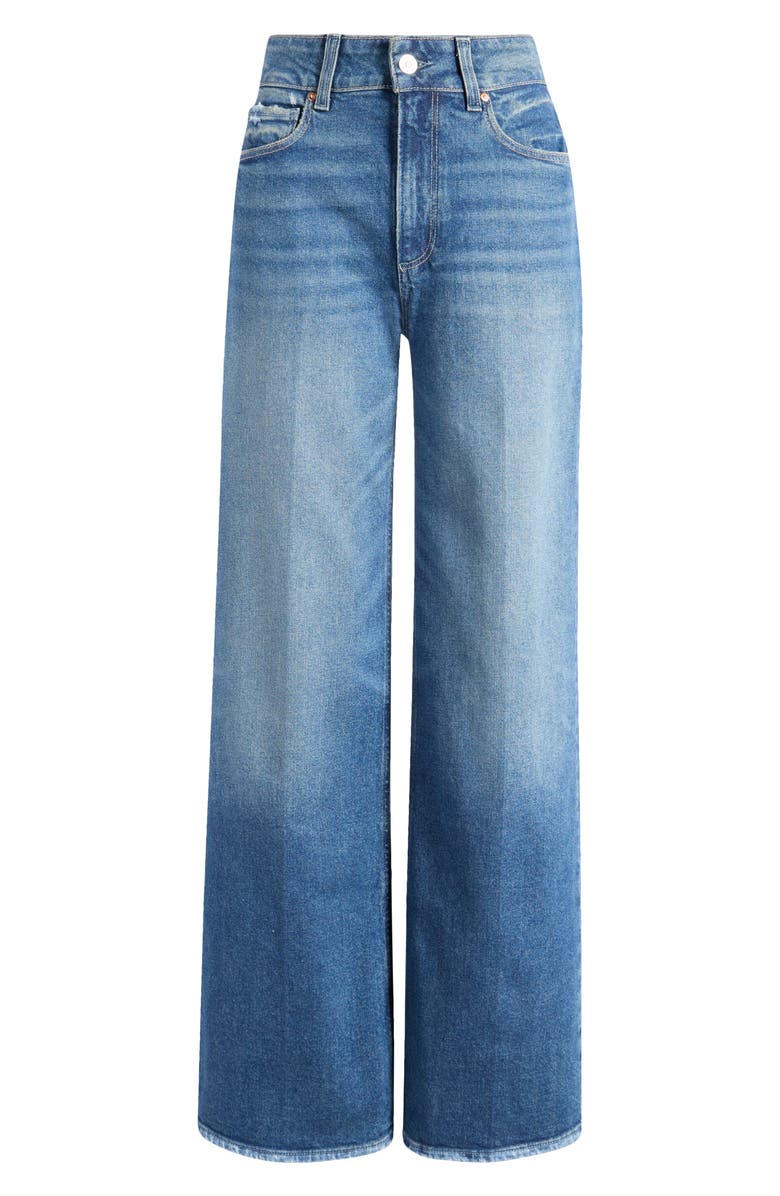 PAIGE Sasha High Waist Wide Leg Jeans, Alternate, color, Lovejoy Distressed