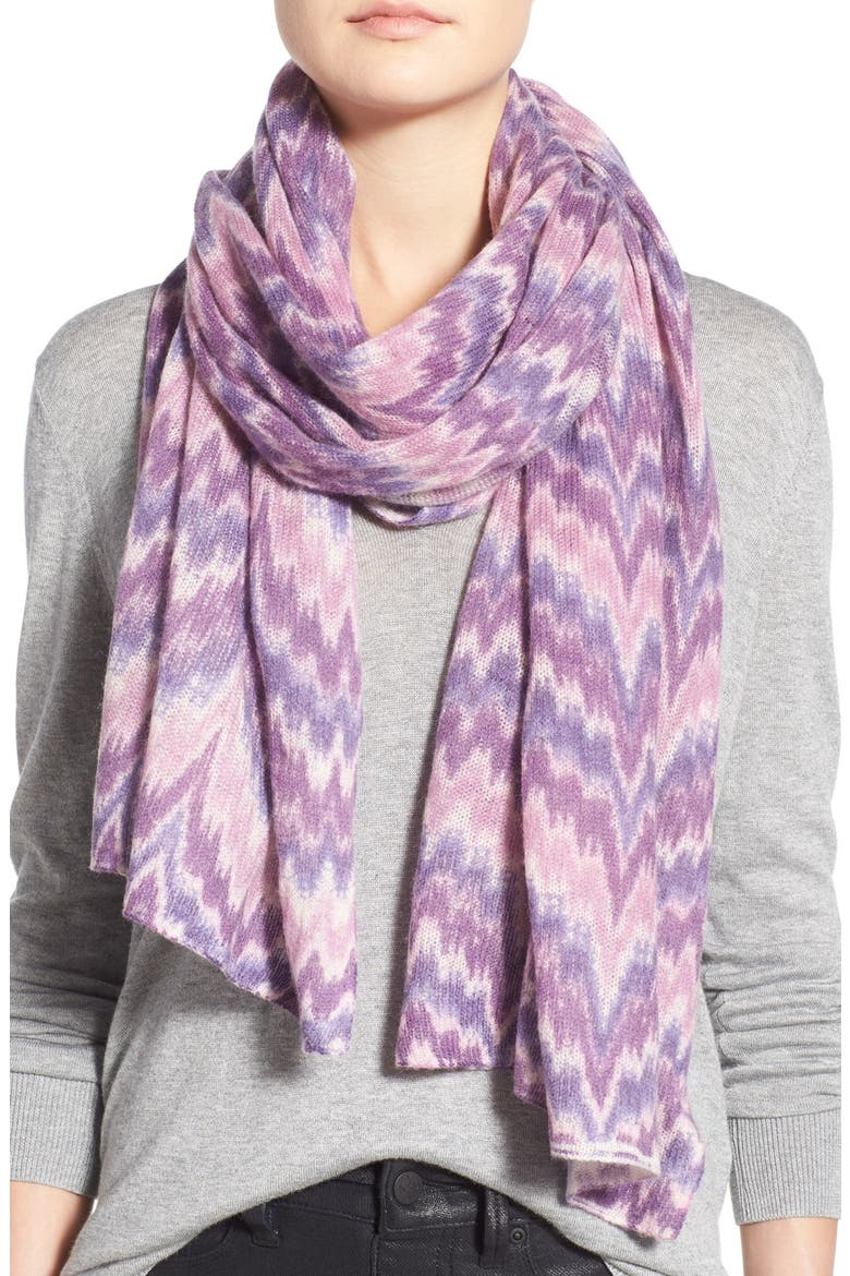 Print Scarf, Main, color, PURPLE COMBO