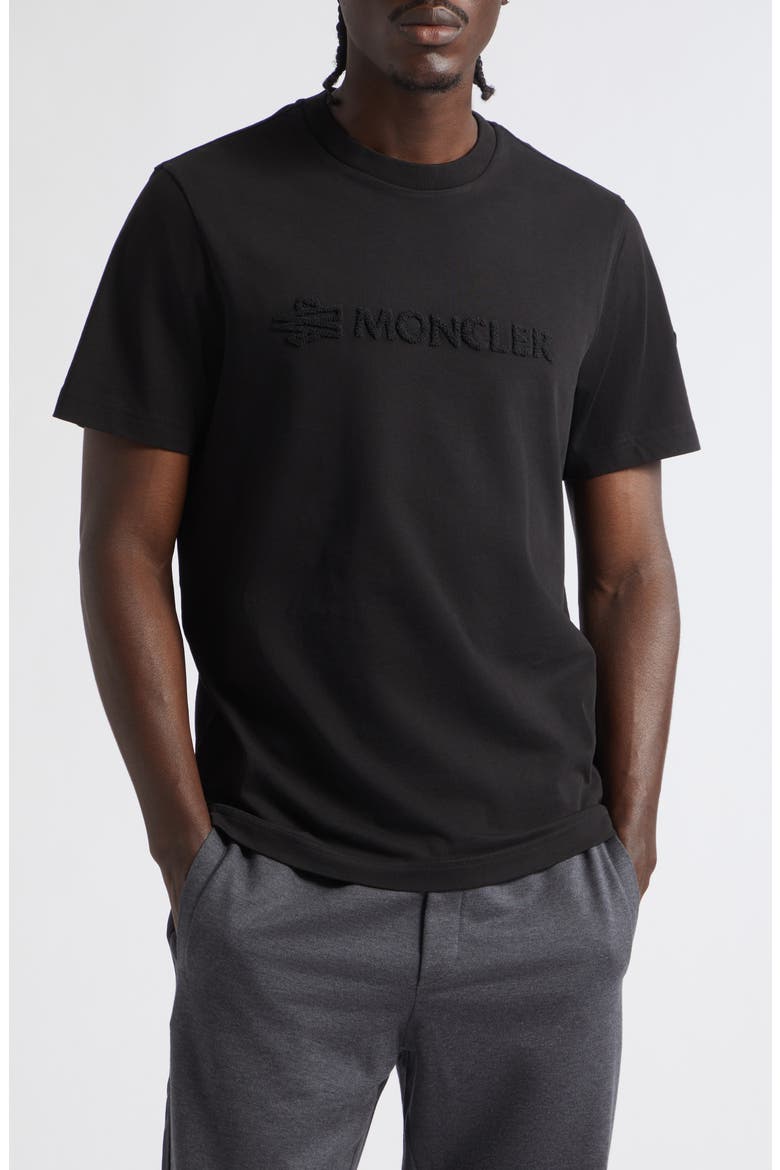 Logo Cotton T-Shirt, Main, color, BLACK