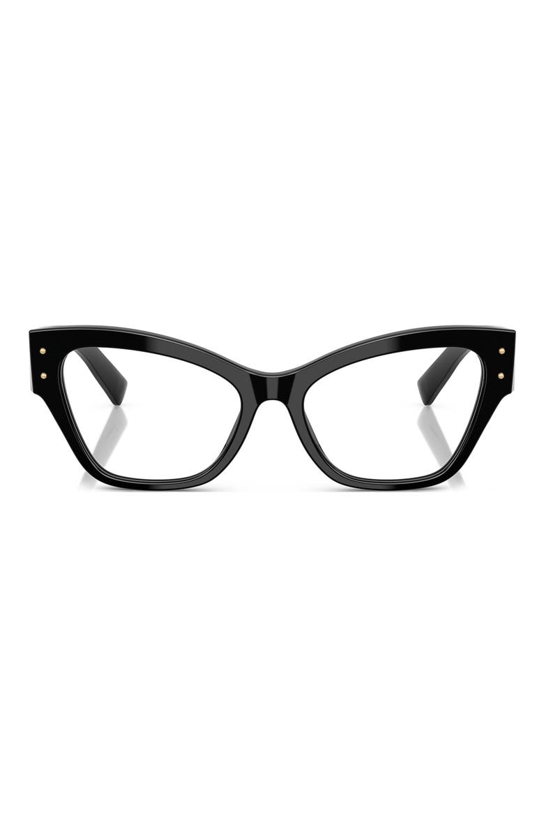 52mm Butterfly Optical Glasses, Main, color, BLACK