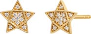 Bony Levy 18K Yellow Gold Diamond Star of David Stud Earrings
