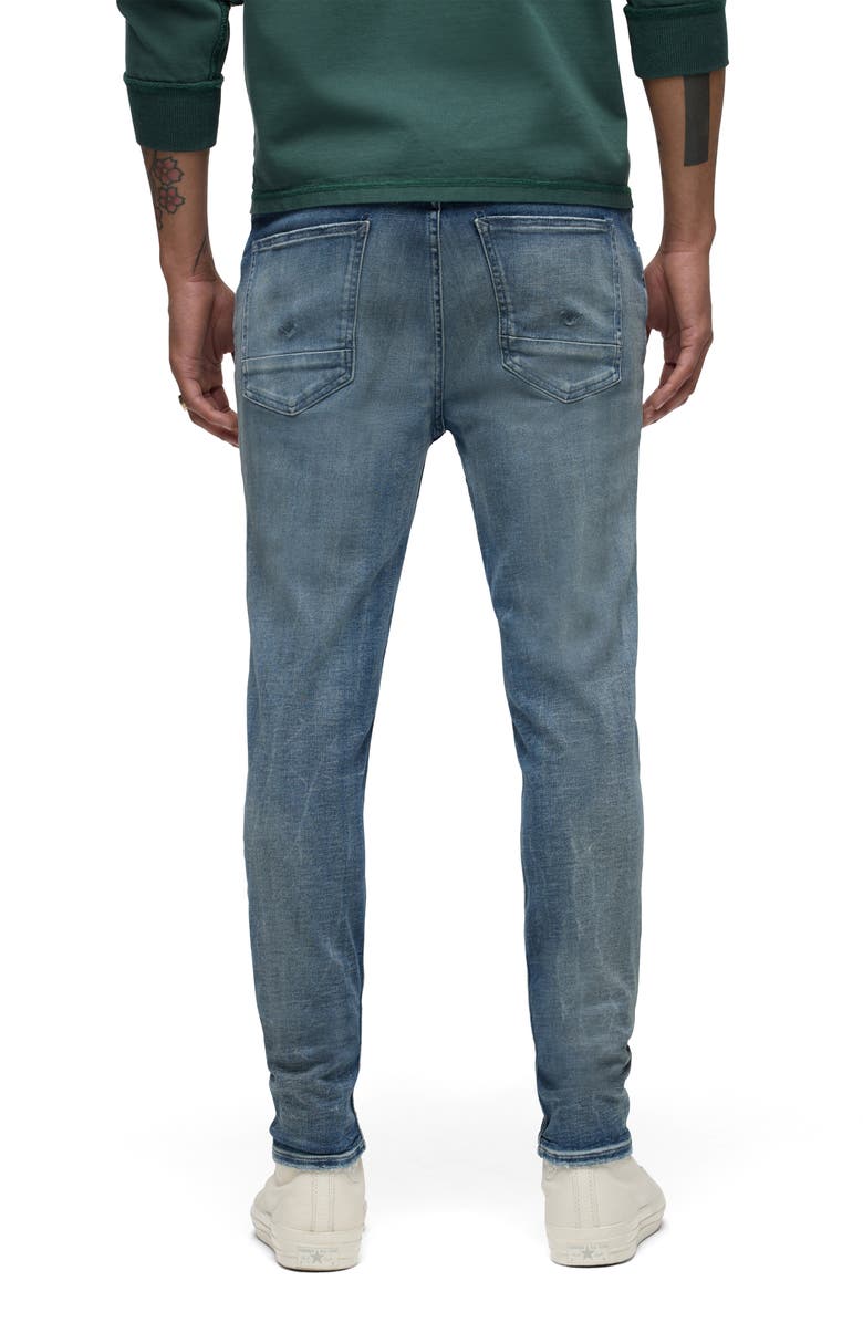 Hudson Jeans Zack Distressed Skinny Jeans, Alternate, color, Dark Shadow