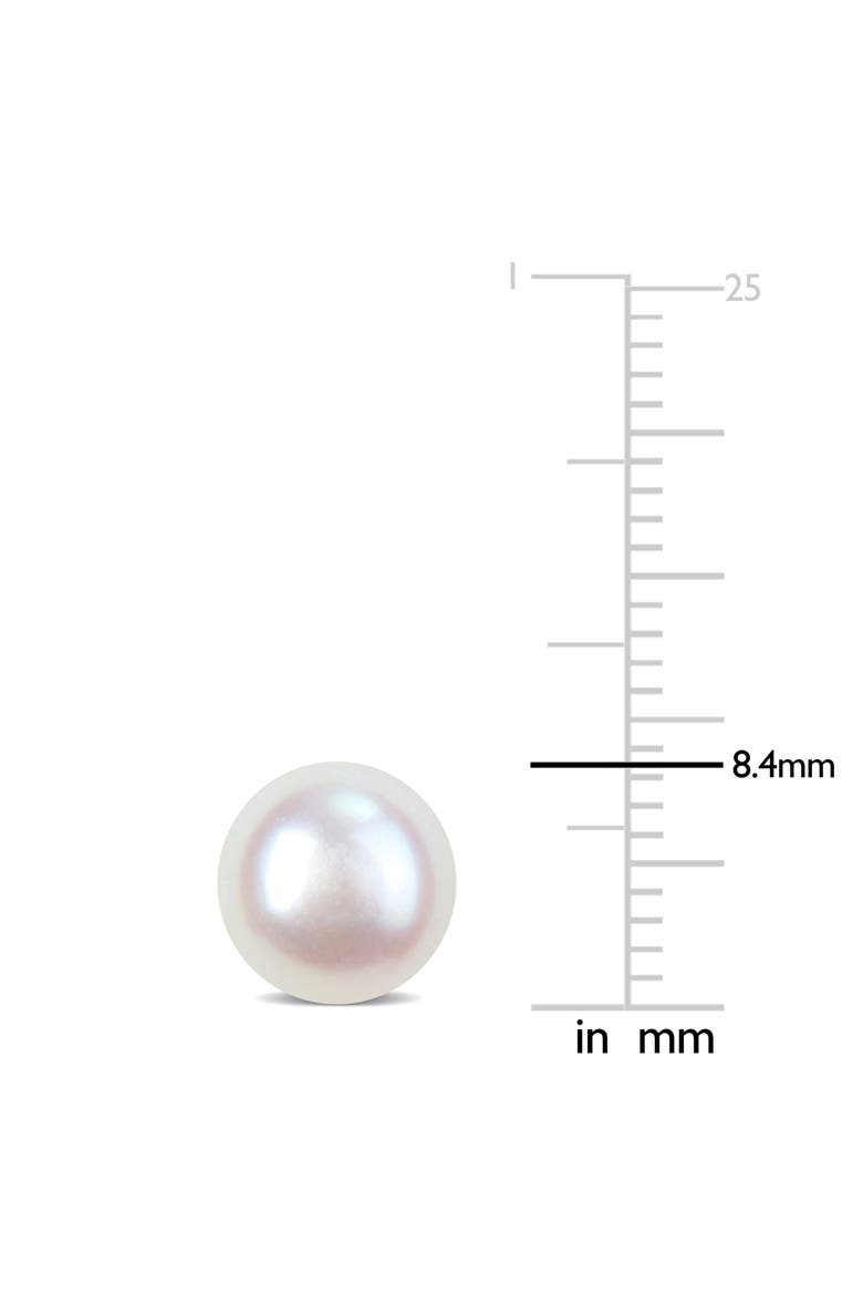 Cultured Freshwater Pearl Stud Earrings, Alternate, color, WHITE