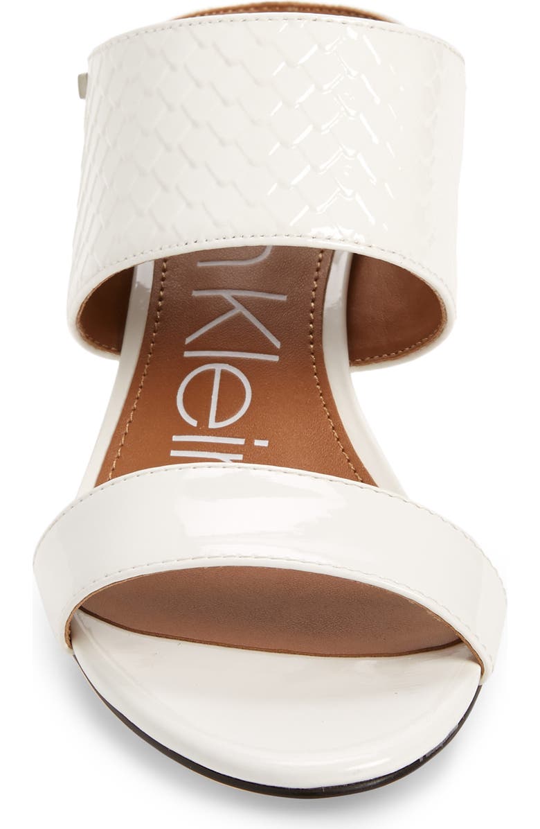 Calvin Klein
Cecily
Sandal, Alternate, color, White Patent Leather
