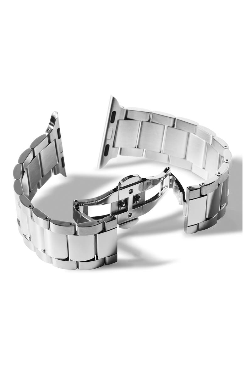 Stainless Steel 20mm Apple Watch® Bracelet Watchband, Alternate, color, BRASS
