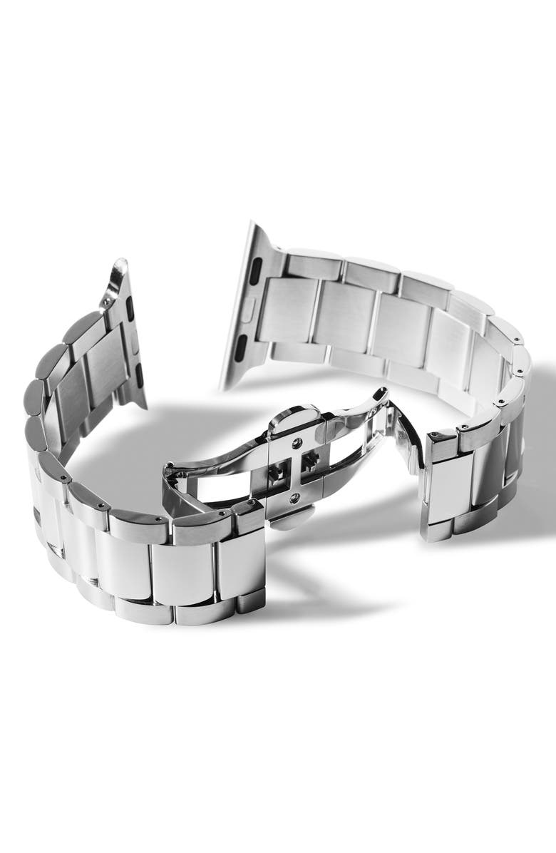 Shinola Stainless Steel 20mm Apple Watch<sup>®</sup> Bracelet Watchband, Alternate, color,