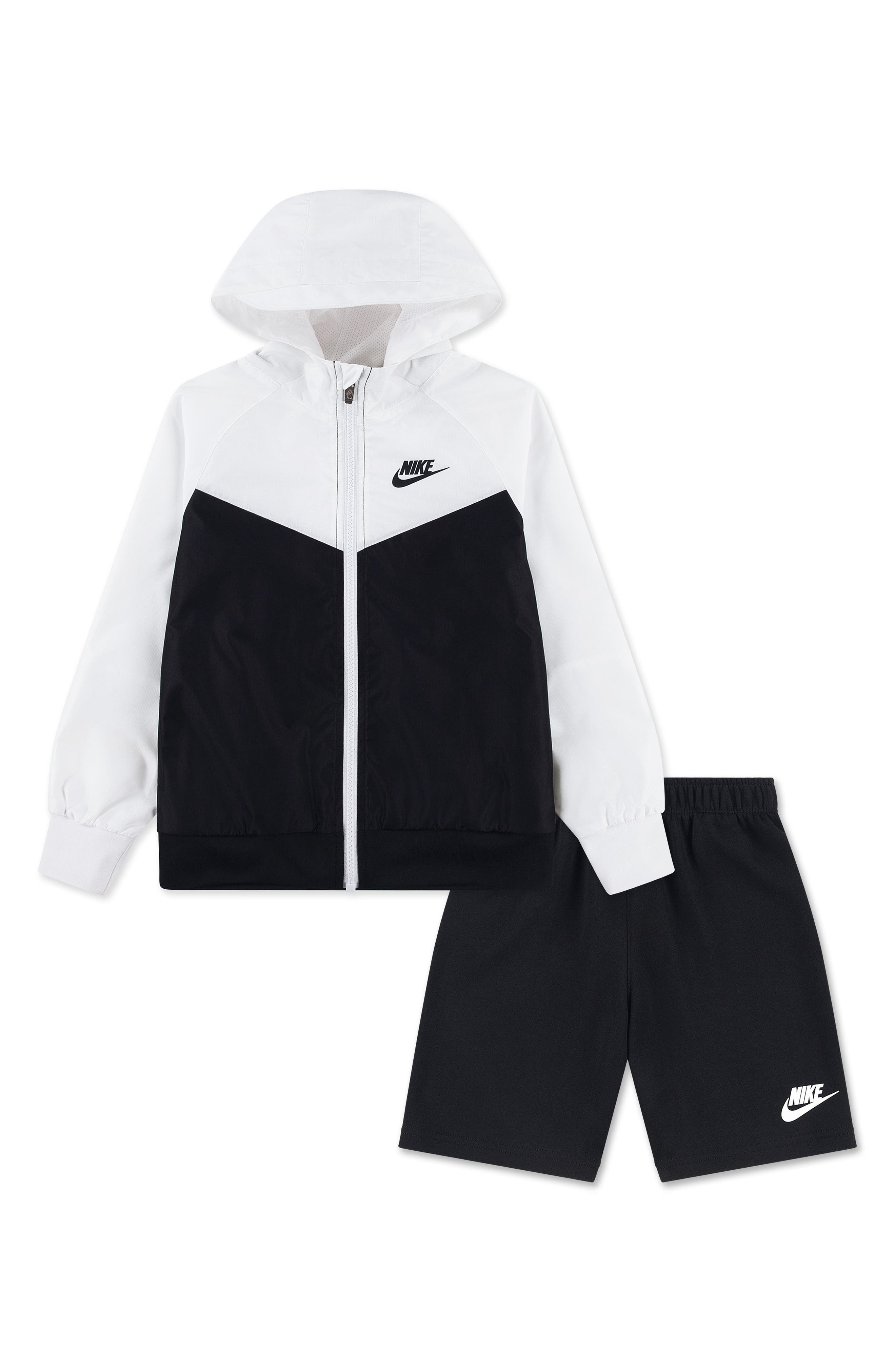 Nike Kids' Windrunner Zip Hoodie & Shorts Set