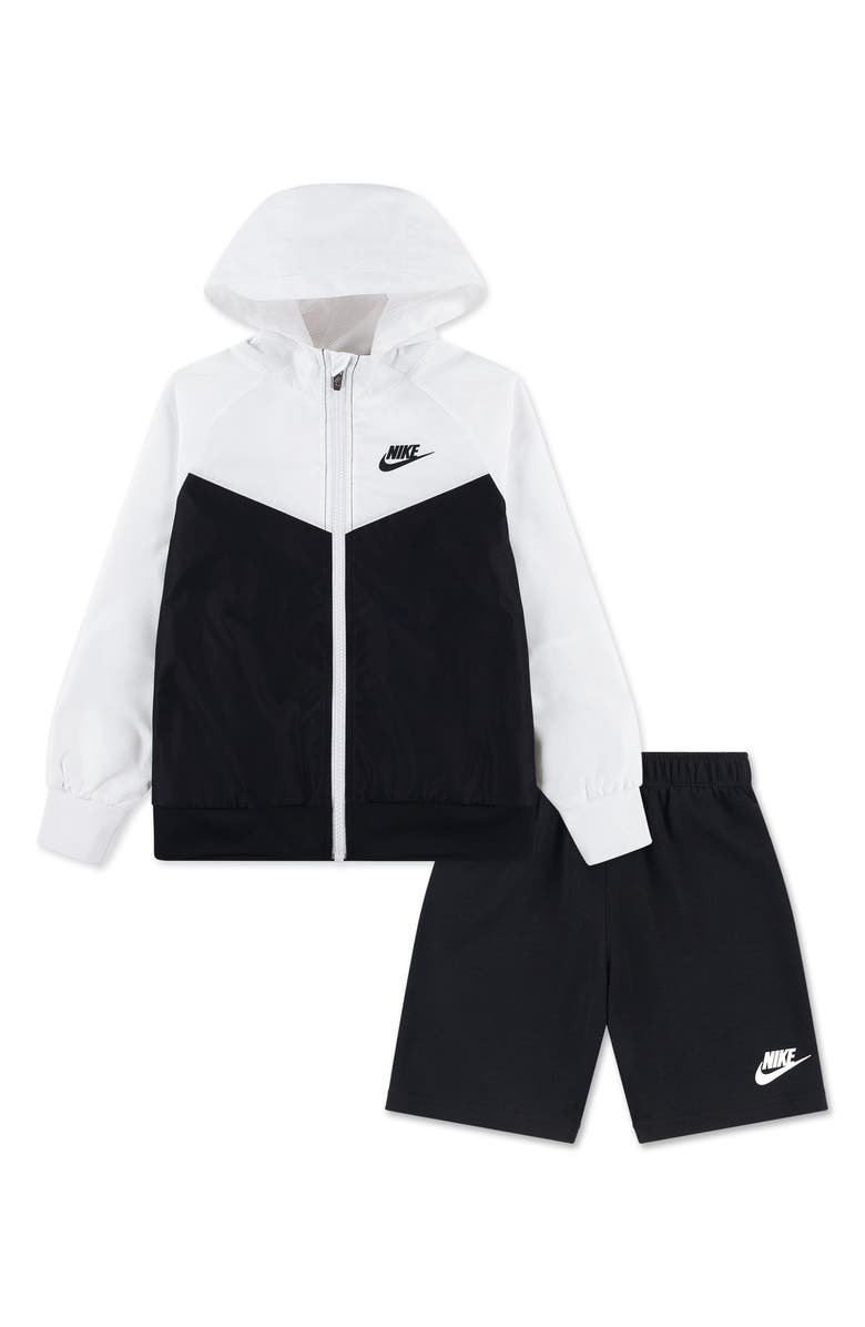 Nike Kids' Windrunner Zip Hoodie & Shorts Set, Main, color, 