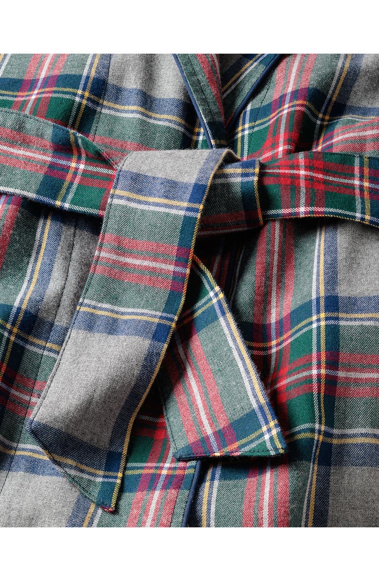 Petite Plume Westminster Tartan Cotton Robe, Alternate, color,