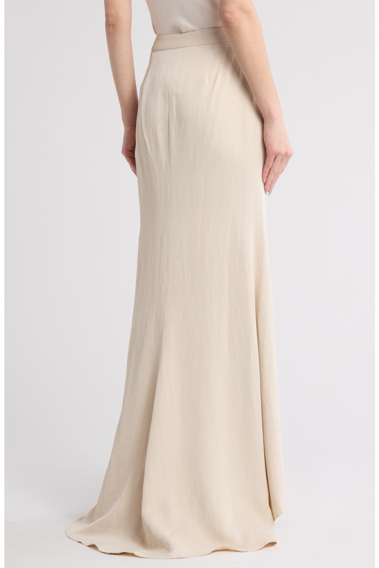 Isn't It Romantic High-Low Midi Skirt, Alternate, color, FRENCH OAK