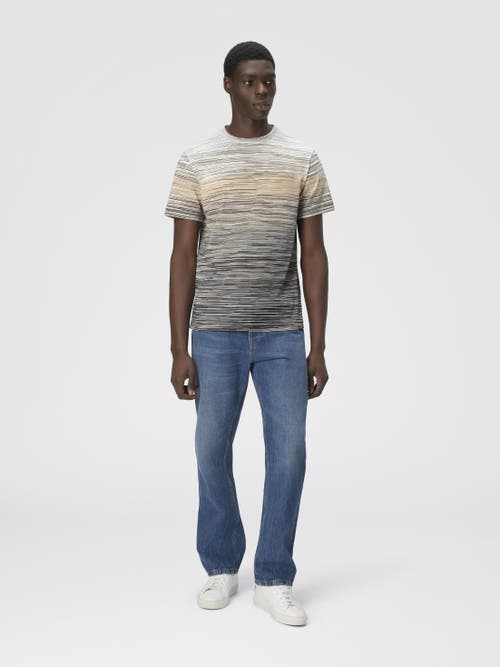 Missoni T-shirt With Faded Flame Pattern In Multi