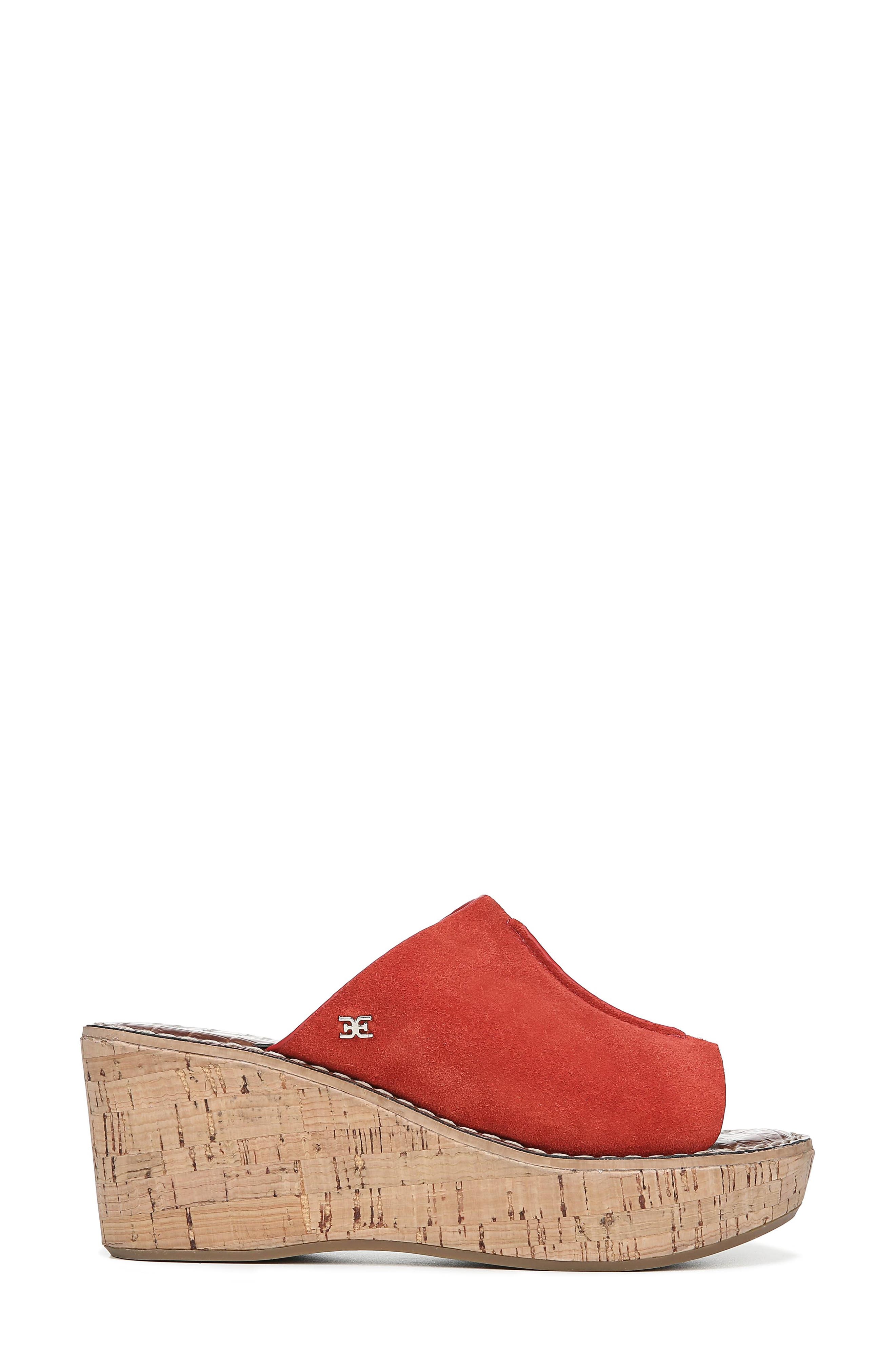 Ranger Platform Sandal, Alternate, color, CANDY RED SUEDE