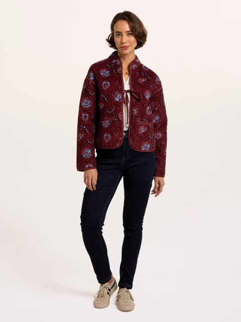 Plum Quilted Jacket