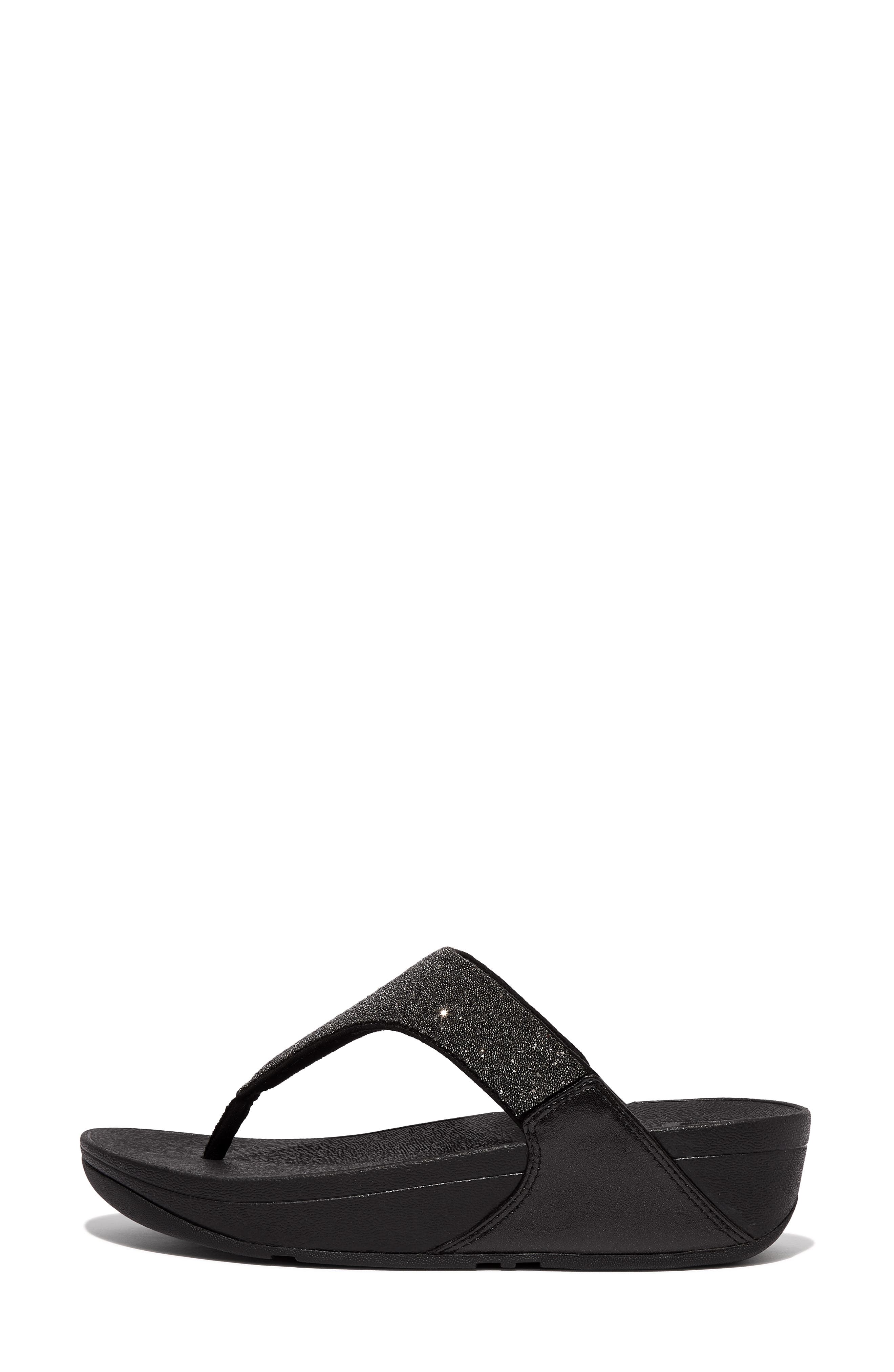 FitFlop Lulu Crystal Flip Flop, Alternate, color, 