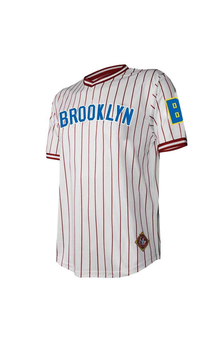 STITCHES Men's Stitches White Brooklyn Royal Giants V-Neck Jersey, Alternate, color, White