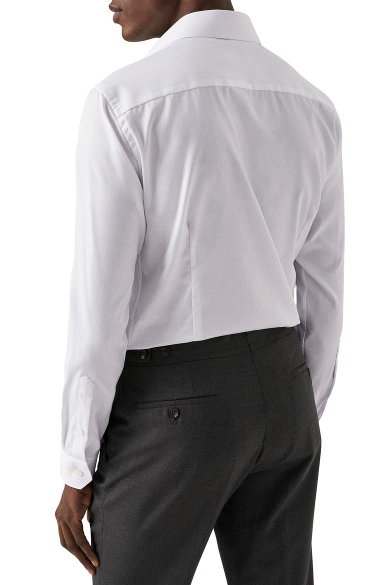 Contemporary Fit Twill Dress Shirt, Alternate, color, WHITE