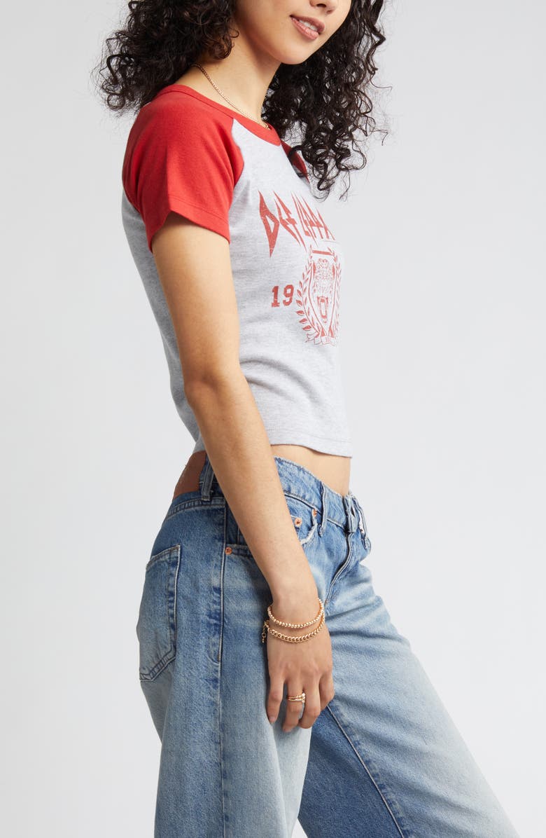 Vinyl Icons Def Leppard Colorblock Cotton Graphic T-Shirt, Alternate, color,