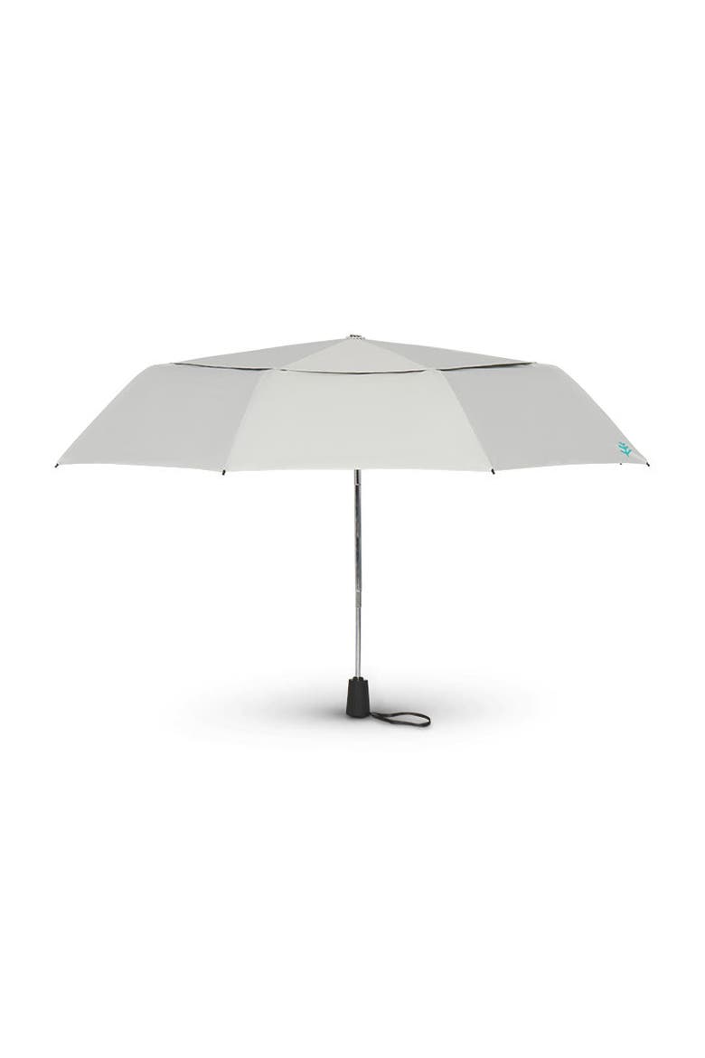 Vrae 42 Inch Sodalis Travel Umbrella, UPF 50+ Sun Protection, Alternate, color, Sleek Grey