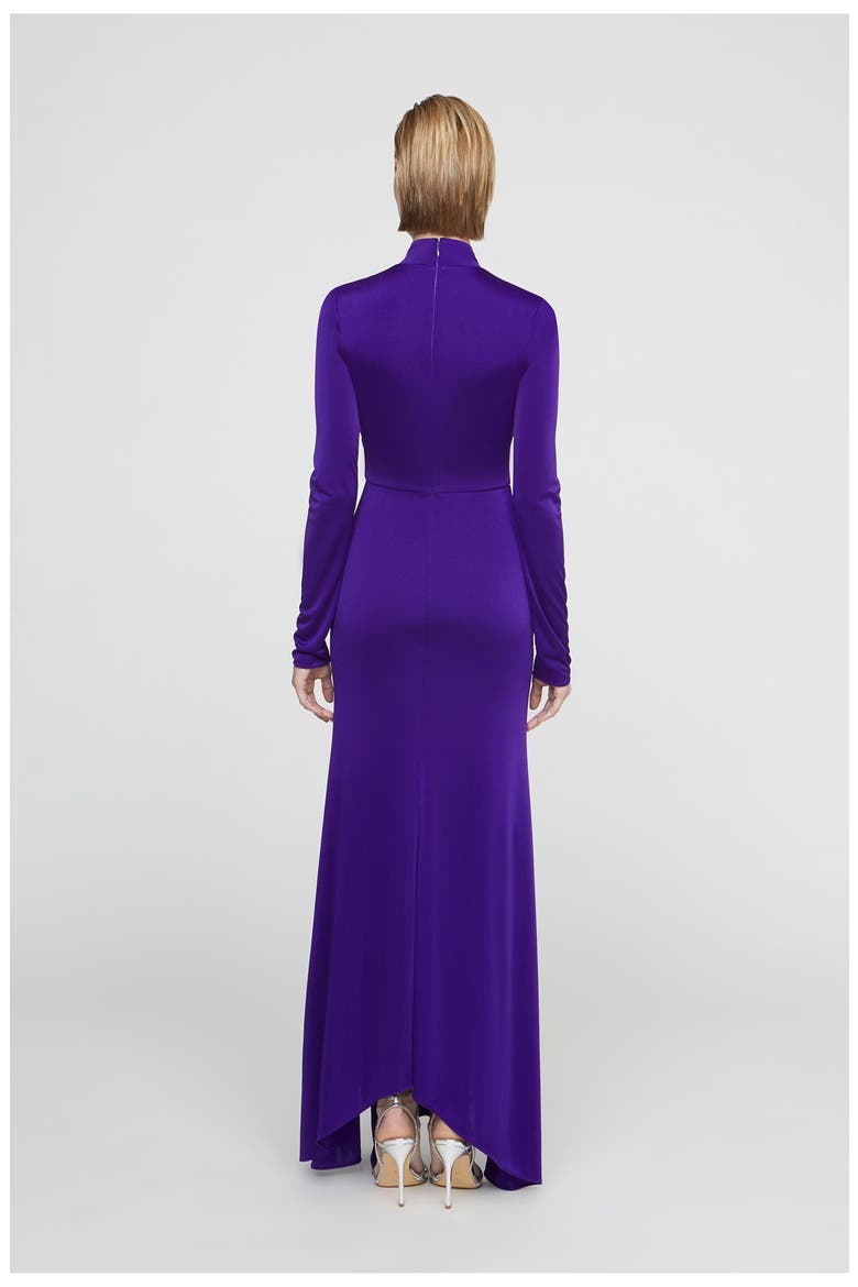 Mya Long Sleeve Jersey Dress, Alternate, color, Blue Violet