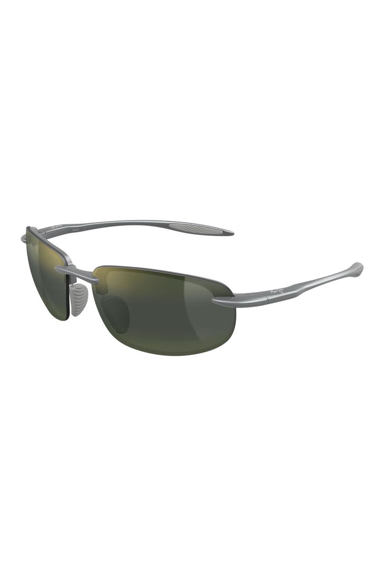 Hookipa Ultra 63mm PolarizedPlus2® Oval Sunglasses, Alternate, color, GREY