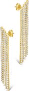 Sterling Forever Clara Cubic Zirconia Chandelier Earrings