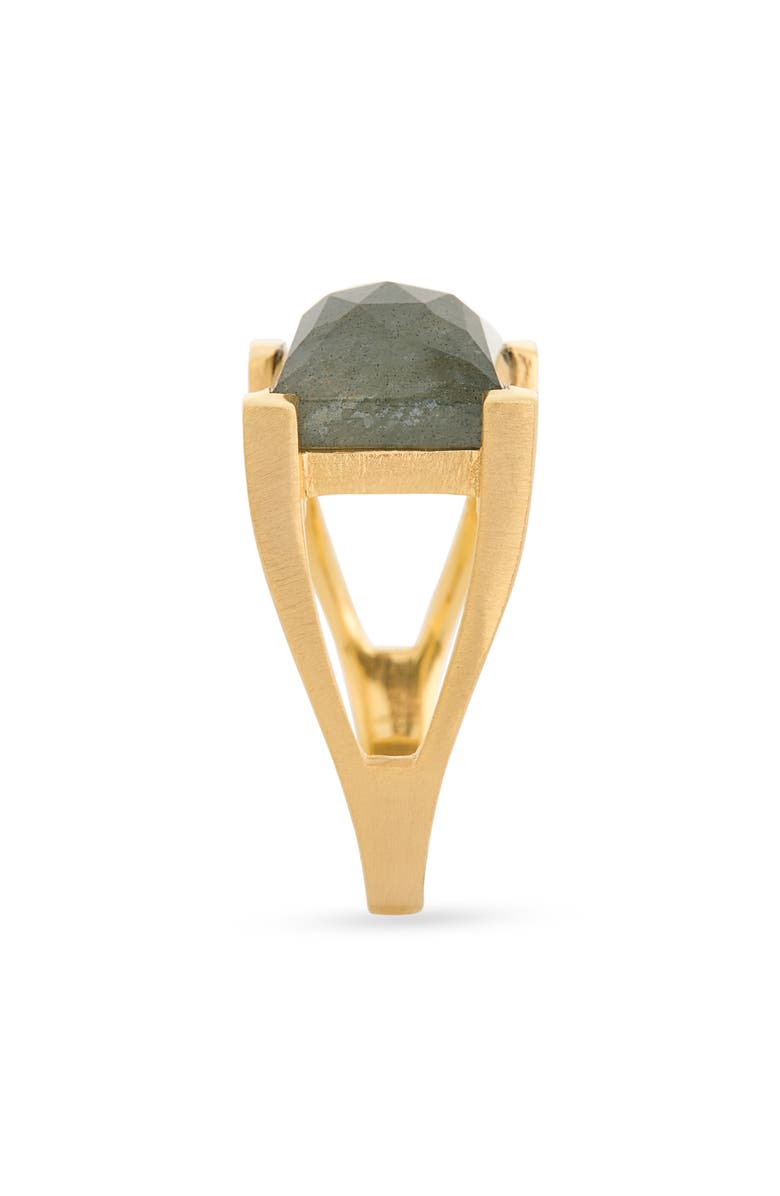 Dean Davidson Mini Plaza Labradorite Ring, Alternate, color, Labradorite/Gold