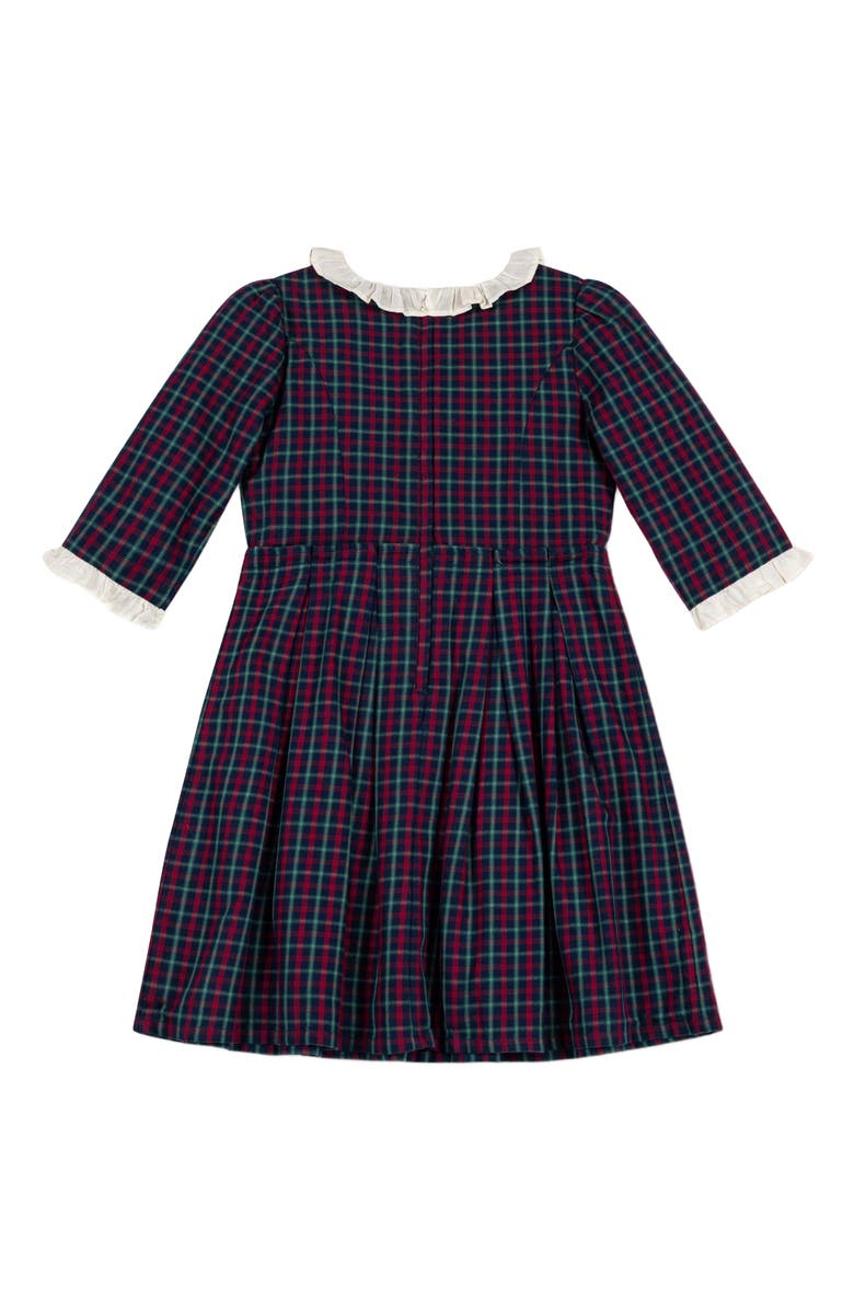 Hope & Henry Baby Girls' Organic Ruffle Trim Party Dress, Infant, Alternate, color, 