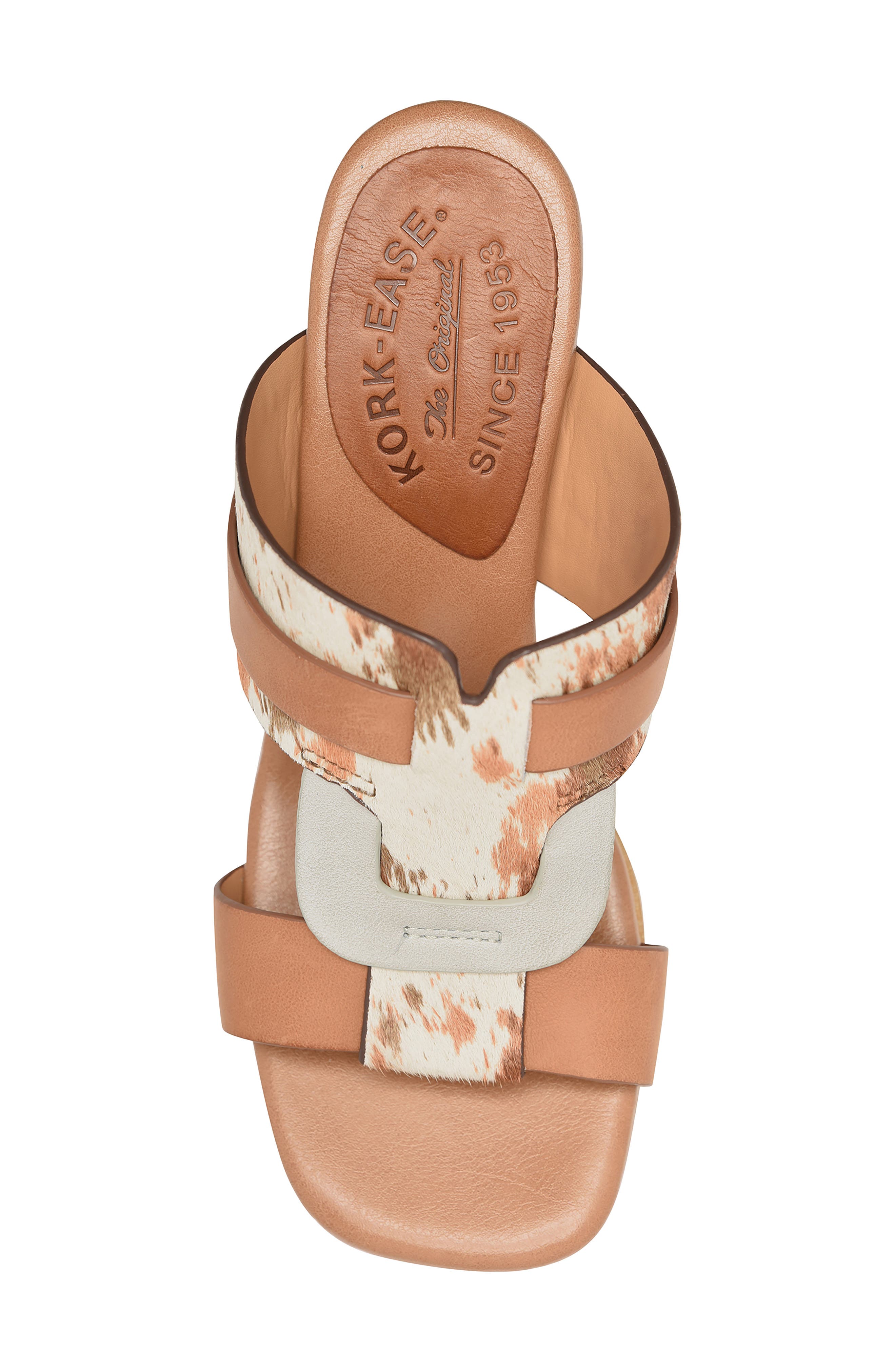 Kork-Ease<sup>®</sup> Brynn Mule Sandal, Alternate, color, Tan/ Blue Multi Calf Hair