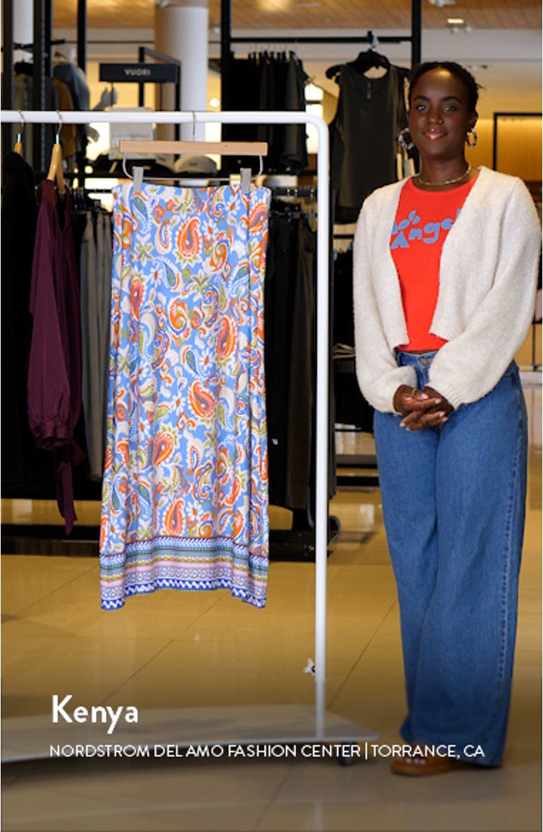 Print Maxi Skirt, sales video thumbnail