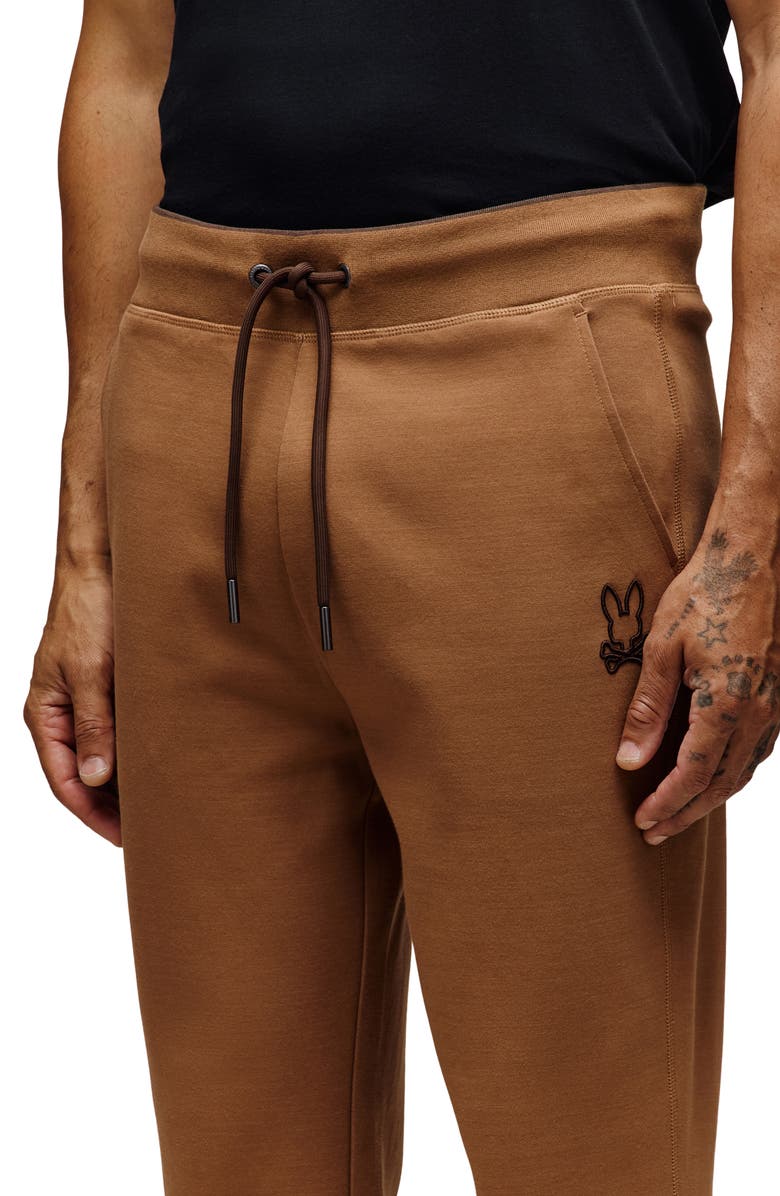 Psycho Bunny James 3.0 Cotton Blend Joggers, Alternate, color, Toasted Coconut