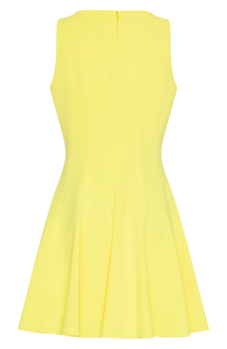 Milly Sleeveless Fit & Flare Minidress, Alternate, color, Yellow