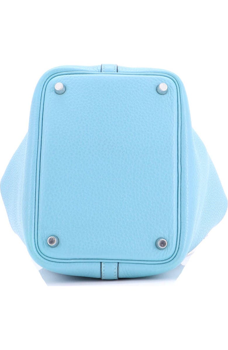 Pre-Owned Hermes Picotin Lock Bag Clemence PM, Alternate, color, Bleu Atoll