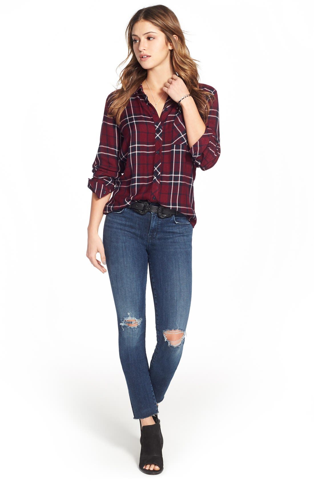 Vince Camuto 'Katleen' Peep Toe Bootie, Alternate, color, 