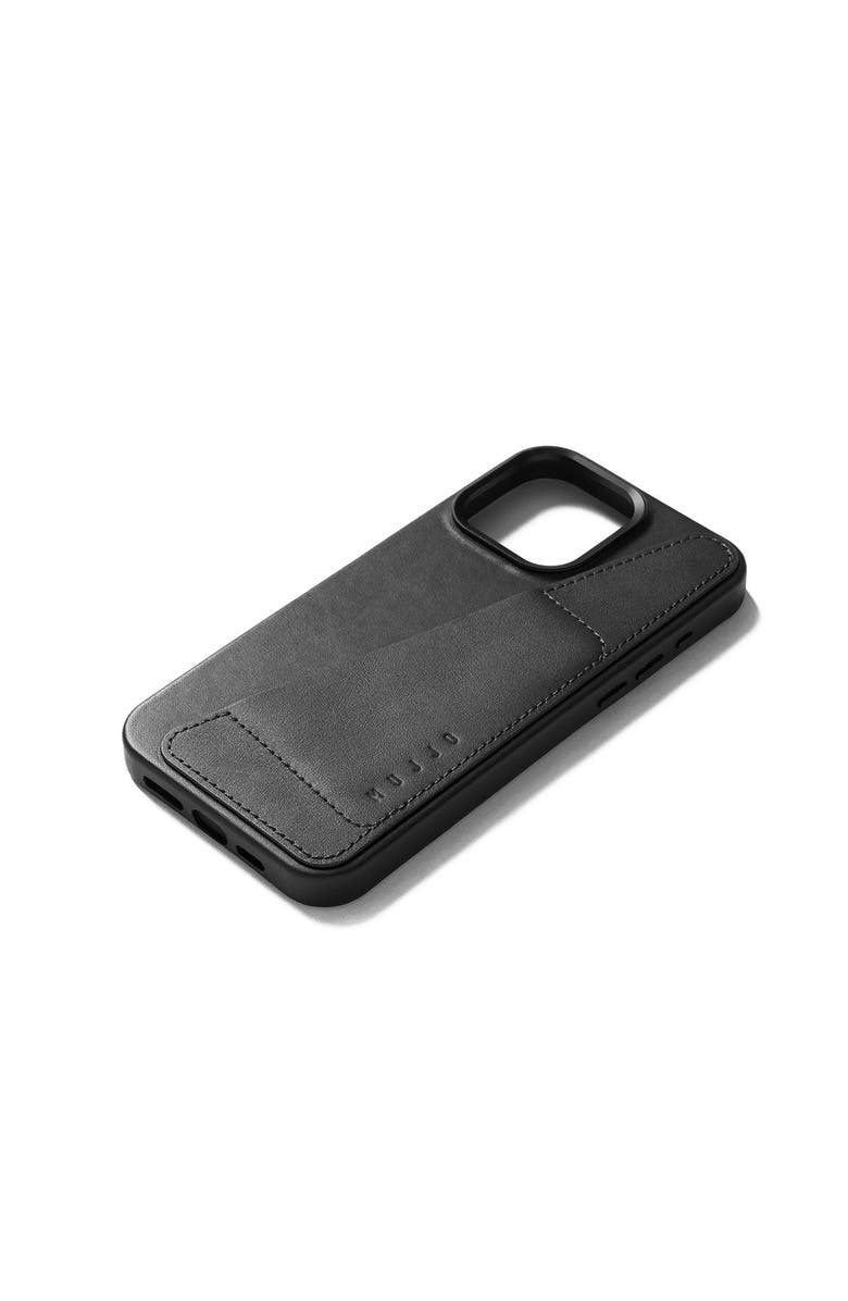 MUJJO Full Leather Wallet Case for iPhone 15 Pro Max, Alternate, color, Black