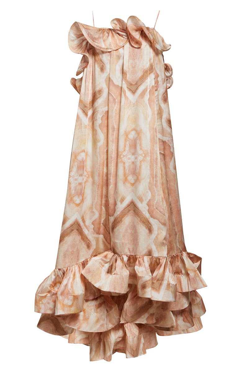 Zimmermann Illuminate Flounce Ruffle Gown, Alternate, color,
