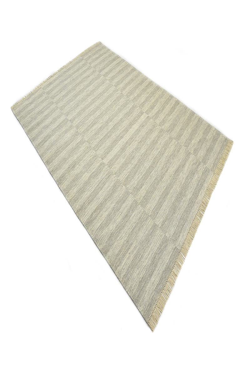 Solo Rugs Louella Handmade Wool Blend Area Rug, Alternate, color, Grey