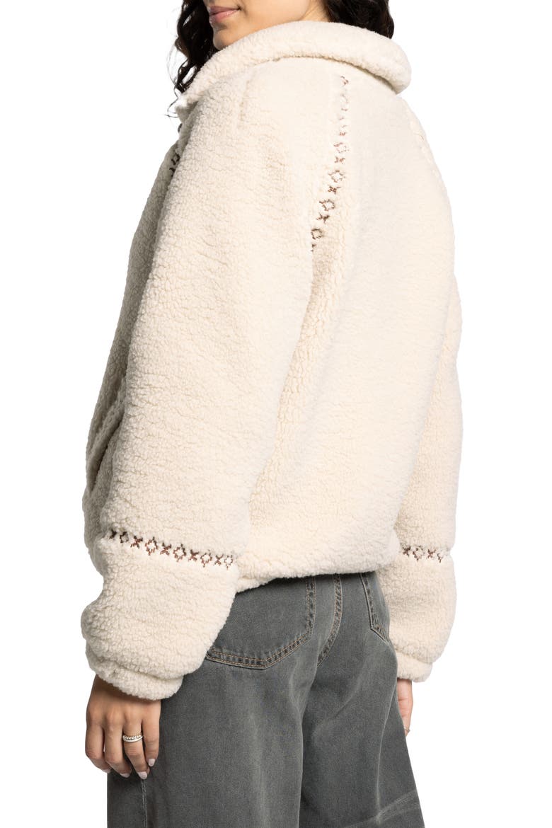 Denver Faux Shearling Jacket, Alternate, color, FRENCH OAK