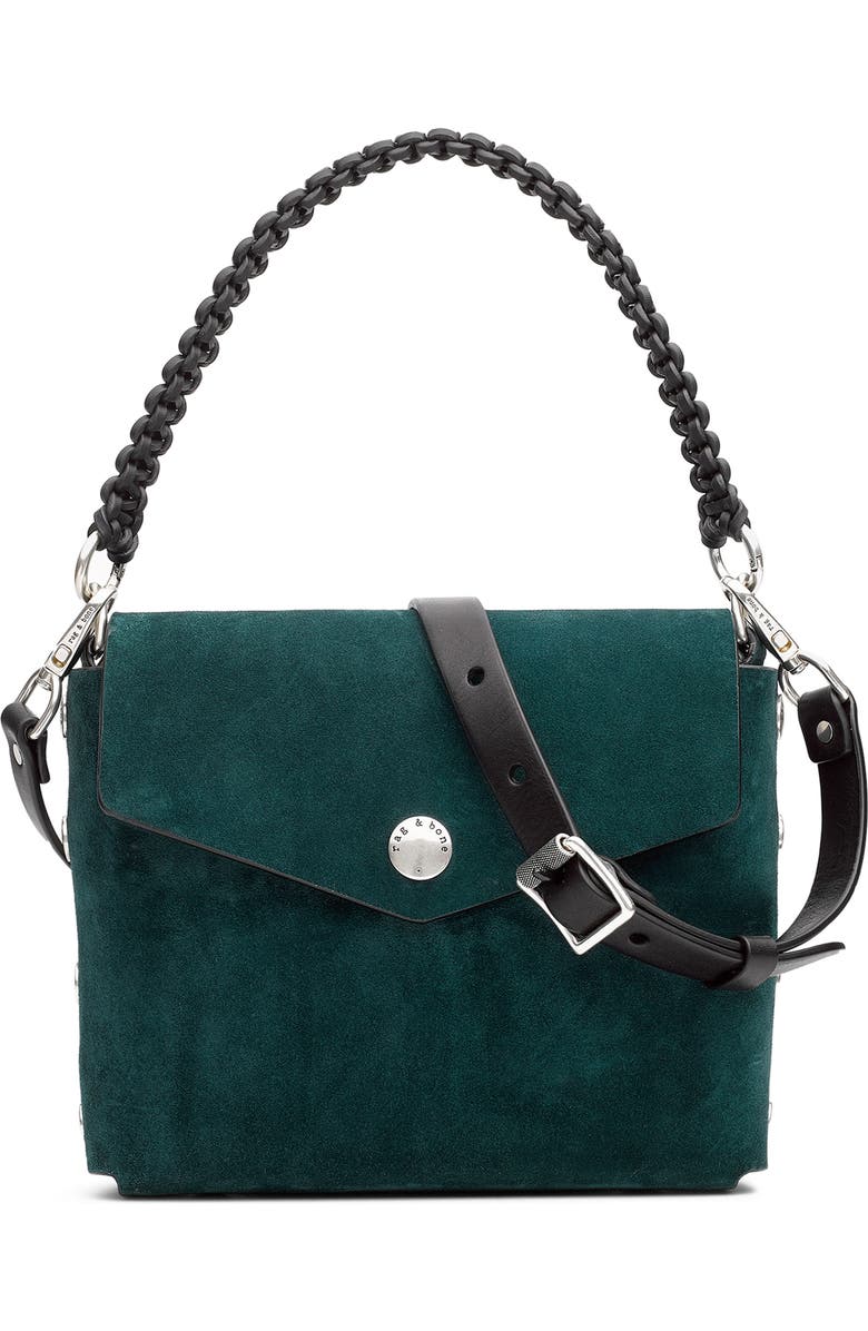 rag & bone Atlas Suede Shoulder Bag, Main, color,