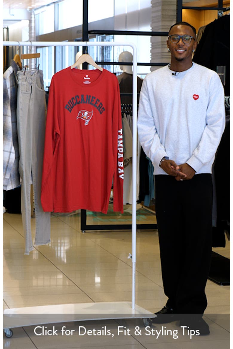 Men's Fanatics Branded Red Tampa Bay Buccaneers Big & Tall City Long Sleeve T-Shirt video