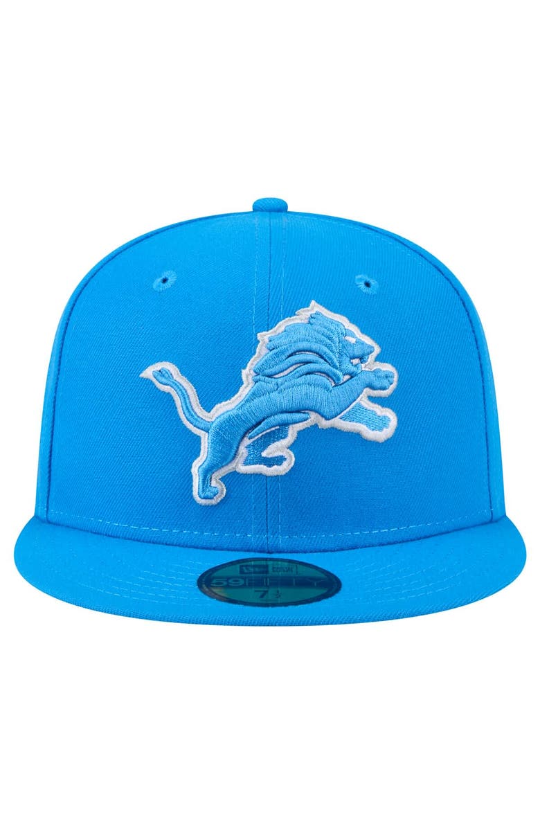 New Era Men's New Era Blue Detroit Lions Main 59FIFTY Fitted Hat, Alternate, color, Blue
