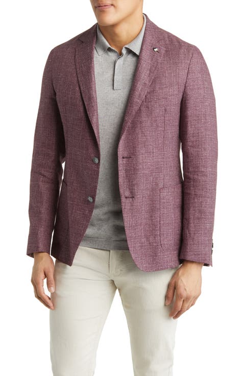 Hanry Slim Fit Linen & Virgin Wool Sport Coat