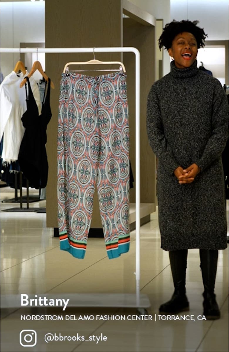 Mosaic Print Cover-Up Pants, sales video thumbnail