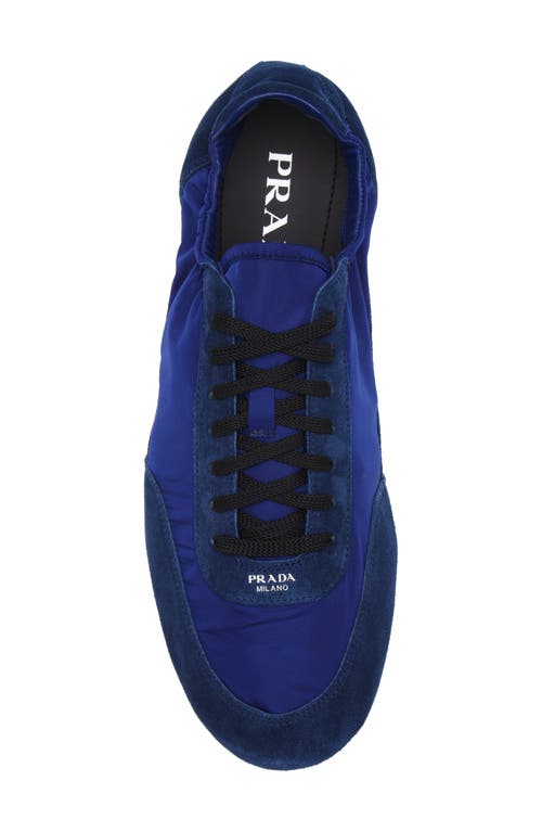 Prada Collapse Mixed Media Low Top Sneaker