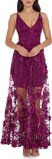 open lace back dress Dress The Population Sidney Gown main image 1