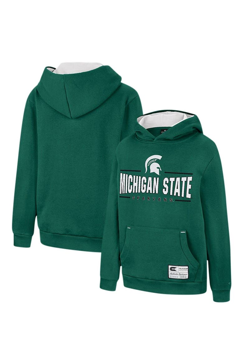 Youth Colosseum Green Michigan State Spartans Lead Guitarists Pullover Hoodie, Main, color, Green