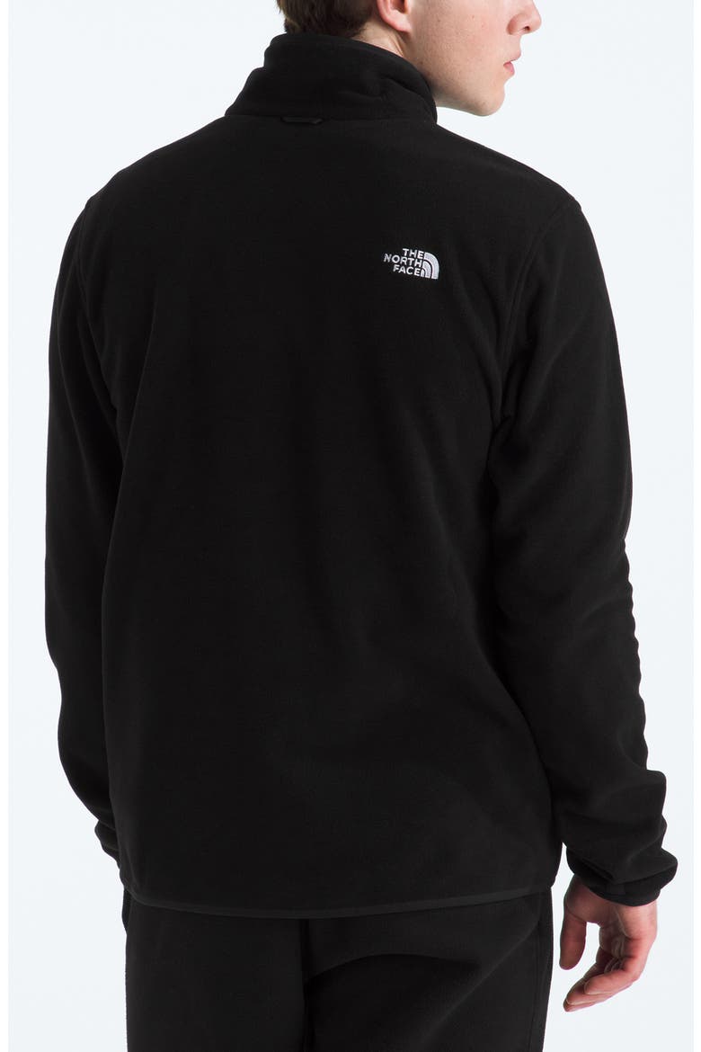 Glacier Fleece Zip Front Jacket, Alternate, color, TNF BLACK