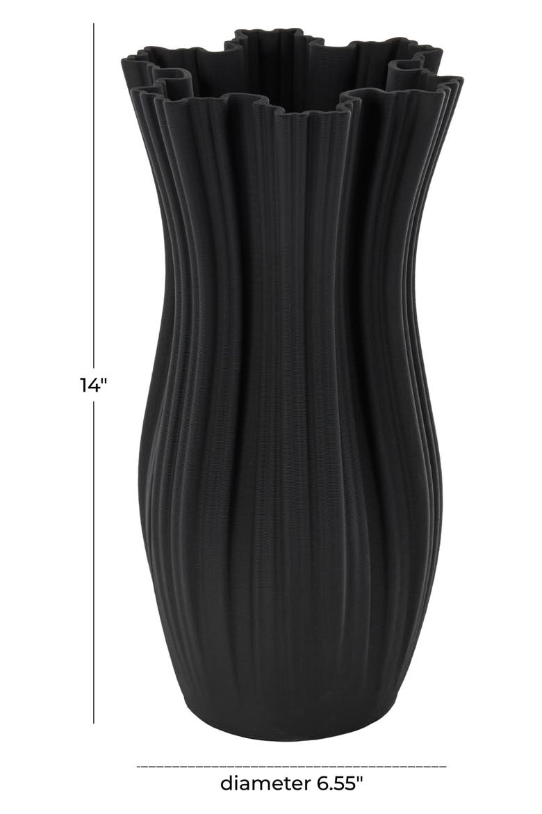 Ceramic Vase, Alternate, color, BLACK