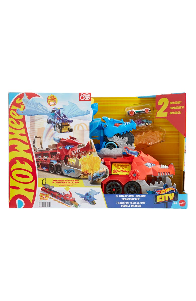 Hot Wheels City Ultimate Dual Dragon Transporter Playset, Alternate, color,