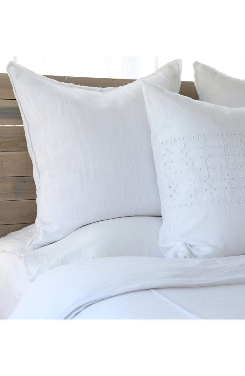 Pom Pom at Home 'Blair' Linen Euro Pillow Sham, Alternate, color, 